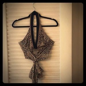 Sexy BCBG fitted halter tank
